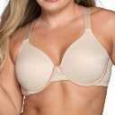 Vanity Fair Women's Full Figure Beauty Back Smoothing Bra, 4 Way Stretch Fabric, Lightly Lined Cups (34DDD)