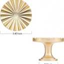 TIANLIN 10 Pack Cabinet Knobs Brushed Brass Dresser Knobs Zinc Alloy Dresser Hardware for Closet, Wardrobe and Cupboard Round Vintage Drawer Pulls Gold