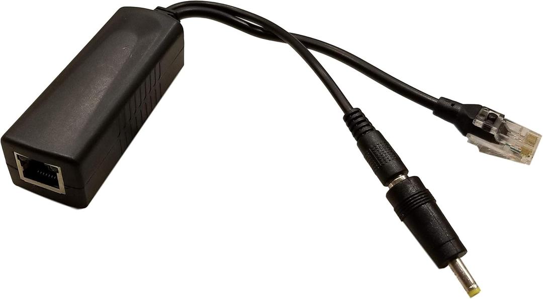 Mount Genie PoE Power Over Ethernet Splitter Adapter 15W Output for Voice Assistants (1-Pack)