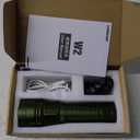 LUMINTOP W2 Flashlight, 700 Meters Super Bright LED+COB Red & White Light, High Performance Rechargeable Tactical Flashlight, 7 Modes for Hunting, Camping, Emergency