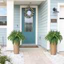 CQURE 45" Fake Ferns Artificial Plants Large,Set of 2 Artificial Boston Ferns Faux Hanging Fake Plants for Outdoors Planter Home Garden Decor,60 Branches