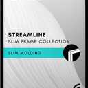 Americanflat 20x30 Poster Frame with Polished Plexiglass - Streamline Collection - Thin Border Picture Frame for Wall Display - Hanging Hardware Included - Black