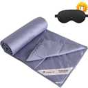 YOUR MOON Summer Lightweight Wool Comforter - Breathable & Thin Duvet Insert for Hot Sleepers, 100% Australian Wool Filling 100gsm with Pure Cotton Shell-Queen Size (Gray)