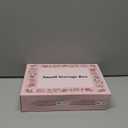 Mathtoxyz Small Bead Organizers, 30 Pieces Plastic Storage Cases Mini Clear Bead Storage Containers Transparent Boxes with Hinged Lid and Rectangle Clear Craft Supply Case