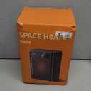 Lerat Electric Space Heater, Small Heater for Indoor Use, 1200W PTC Fast Heating Portable Heater, Overheat & Tip-Over Protection, Heating & Fan Modes for Bedroom, Office, Camping, Black