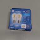 GE Refresh LED Light Bulbs, 60 Watt, Daylight, A15 Celling Fan Bulbs, Clear Finish (2 Pack)