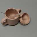 Moonkie Baby Training Cup & Sippy Cup Set | 4 Months+ | Baby-Led Weaning Essential | Gift for Infants (Blush Cup Set, 2 Pack)