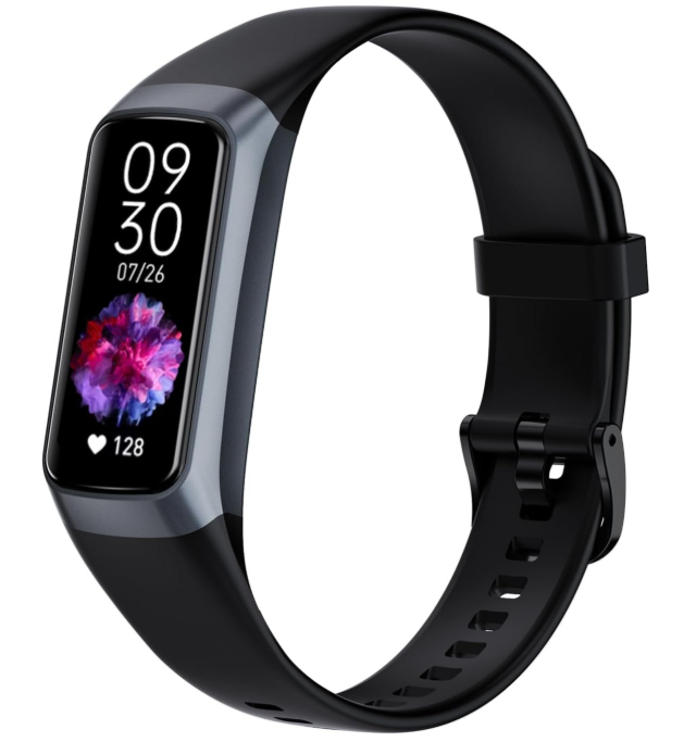 Fitness Tracker with Heart Rate/Blood Oxygen/Sleep Monitor, 20+ Sports Modes Smart Watches for Women/Men, Activity & Step Tracker Smart Watch for Android/iOS Phones (Dark Black)