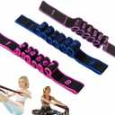 Fitness Resistance Bands with Handles, 2026 Upgrade Fitness Resistance Band for Stretching and Yoga, Fashion Puller Exercise, Adjustable Leg Stretcher Bands for Full Body Stretching Shaping