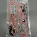 2 x SS Cell Phone Lanyard, Adjustable Phone Lanyard Crossbody Neck Strap & Phone Wrist Strap with 2 Phone Tether Patches for Most Smartphones, Light Pink