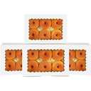 qiqee 50Pcs White Cookie Box with Window 9x6x2.5 Inch Pastry Macaron Bakery Box For Packaging