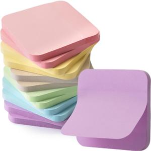 Mr. Pen- Sticky Notes, 2.8"x2.8", 12 Pads, 720 Sheets, Pastel Color, Round Corner Sticky Notes Bulk, Self-Stick Note Pads, Perfect for Office, School, Home, Study & Organization