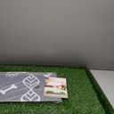 LOOBANI Large Dog Grass Pad with Tray - 35x23in Dog Litter Box with 2 Artificial Grass Patch + 2 Washable Pee Pads - Quickly Absorbency Indoor Outdoor Potty for Patio Balcony Apartment Use