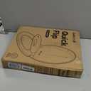 Quick Flip Toilet Seat with Built-in Potty & Splash Guard for Toddler Training, Slow Close - Jool Baby (Elongated)