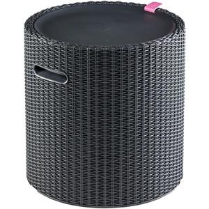 Keter Cool Side Table Cooler 3 in 1 Outdoor Patio Table and Ice Chest Storage, Ideal Hot Tub Table, Decor and Outdoor Patio Bar, Portable Bar, Graphite