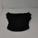 Trendy Queen Off The Shoulder Tops for Women Going Out Y2K Summer Cute Shirts Sexy 2025 Double Lined Spring Club Outfits (Medium, Black)
