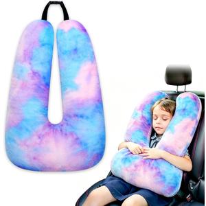 Atablyn Children Travel Pillow Car Pillow Removable U-Shaped Pillow for Adults to Support Head and Body in The Back Seat of Long Car Trips