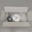 VCELINK in-Wall Cable Management Kit, Wall Cord Hider for TV/Coaxial/HDMI/Speaker Cords, Includes 2 Pass Throughs, Locking Brackets and Hole Saw Drill Attachment (Rubber-Small Size, White)