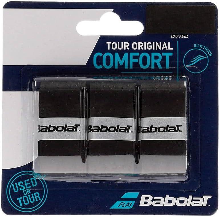 BABOLAT Tour Original X3 Overgrip, Adults Unisex, Black (Multicoloured), One Size