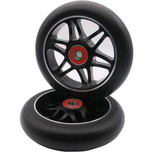 Z-FIRST 2Pcs 110mm Pro Scooter Wheels with ABEC 9 Bearings Fit for MGP/Razor/Lucky Envy/Vokul Pro Scooters Replacement Wheels