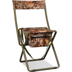 Folding Camping Chair,Portable High-Back Hunting Chair, Lightweight Hunting Stool w/Storage Bag,Shoulder Strap,for Camping,Hiking,Beach,Picnic,Support Up to 250 lbs,Camouflage