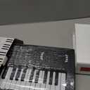 61 Keys Electronic Digital piano, Portable Keyboard Piano with Built-in Speaker and Microphone, Sheet Stand and Power Supply, Keyboard Piano Teaching Gift for Beginners Eelectric