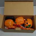 6 Pack Fall Decor Solar Maple Leaf Pumpkin Lights for Thanksgiving Decorations Outdoor,Waterproof Solar Thanksgiving Fall Leaves Pumpkin Garden Stake Lights for Outside Pathway Harvest Decor