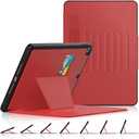 SEYMAC stock Case for iPad 9th/8th/7th Generation 10.2'', Strong Magnetic Auto Sleep Shockproof Case with Absorbing Multi-Angles Stand, Pen Holder, Card Slot (Red)