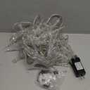 Christmas Icicle Lights Indoor Outdoor Decorations32.8ft 100 LED Cool White Icicle String Lights Hanging for Winter Xmas Holiday Garden Decor