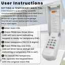 for Genie Garage Door Opener Keypad Compatible with All Genie Intellicode Overhead Door Codedodger and Dip Switch Opener for 1995-Current Models 315/390MHZ Wireless Keyless Keypad Replacement