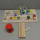 Activity Table for 1+ Year Old, Montessori Wooden Toys for Toddlers 1-3, 8 in 1 Baby Activity Table, Educational Sensory Bead Maze Toys for Babies, Learning Shape Sorter, Birthday Gifts Girls Boys