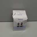 Panasonic Compact Cordless Phone with DECT 6.0, 1.6" Amber LCD and Illuminated HS Keypad, Call Block, Caller ID, Multiple Display Languages - 2 Handset - KX-TGB812S (Black/Silver)