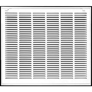HVAC Premium 28 x 28 Duct Opening Steel Return Air Filter Grille, for 1-inch Filter, Removable Door, Flat Stamped HVAC Vent Cover Grille, Outer Dimensions 30.5 x 30.5