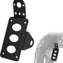 7/8" Axle Hole Side Mount License Plate Holder Frame Custom Horizontal Vertical Bracket Compatible for Harley Honda Sporster Bobber Chopper Honda Yamaha Kawasaki Suzuki