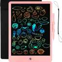 LCD Writing Tablet for Kids Doodle Board with Bag, Electronic Digital Colorful Screen Drawing Tablet, Etch a LEYAOYAO 10-Inch Drawing Pad Sketch Pads, Toy - Gift for 3-6 Years Old Girls Boys (Pink)
