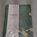 EMSHOI A4 Spiral Notebook College Ruled Lined Journal, 11.2" X 8.27", 300 Pages/150 Sheets, Easy Tear Perforated Pages, 100gsm Thick Paper, Waterproof Softcover, for School Work Writing-Green