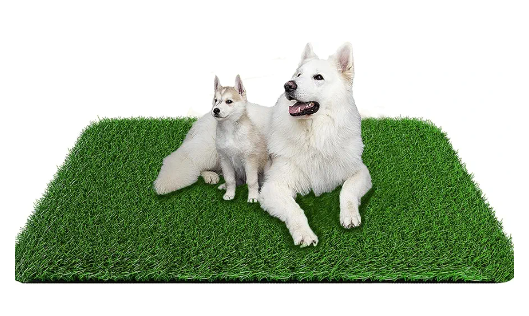 Grass Pad for Dogs 39.3 x 31.5 inches Strong Absorbency Soft Artificial Grass for Pets Potty Training, Easy to Clean Fake Grass for Dog Indoor Outdoor Use(1 Pack)