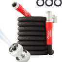 Pocket Hose 50 FT Silver Bullet 2.0 Expandable Garden Hose w/Turbo Shot Nozzle, AS SEEN ON TV, Lead-Free, Solid Aluminum Connectors, Easy On/Off Valve, Kink-Free, Leak-Proof