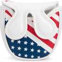 USA Mallet Putter Cover Headcover Magnetic Golf Head Covers Headcovers Club Protective Equipment - Center Shafted Golf Mallet Putter Headcover Mangetic
