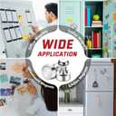 3 x 22Pcs Fridge Magnet,Small Strong Magnets for Refrigerator,Magnetic Push Pin,Heavy Duty Magnets for Whiteboard,Crafts,Kitchen Accessories,Office and Locker Accessories (Silver)