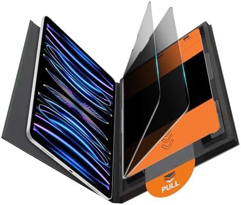 OMOTON 1 Pack Privacy Screen Protector for iPad Pro 11 Inch 2022/2021/2020/2018 iPad Air 5th 4th Generation Air 5/4 10.9 Inch 2022/2020, Anti-Spy Tempered Glass with Installation Tray, Case Friendly