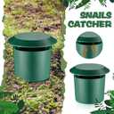 Qualirey 20 Pcs Beer Trap for Snails and Slugs, Reusable Plastic Snail Catcher Container (Beer Not Included), Physical Trap for Garden (Green)