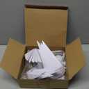 Grinsvalley 1 Set Christmas Star Lantern Moravian Light 23'' Star 3D Plastic Waterproof White Hanging Lamp with Twinkle LED Bulb Ribbon Fairy Party Decor for Indoor Outdoor Home Wedding Xmas Tree