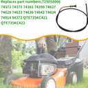 110-6754 Choke Cable for Toro Time Cutter Titan Zero Turns 725058066 74372 74375 74381 74399 74627 74628