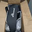 Henmnii Rollator Walker for Seniors, Lightweight Foldable All Terrain Rolling Walker with seat, Aluminum Walkers with 10 inch Rubber Wheels, Handles and Backrest for Seniors and Adult