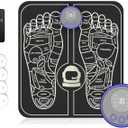 Health Expert Electronic Stimulator and Powered Muscle Stimulation for Pain Relief, EMS Foot Massager