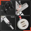 A-Premium Ignition Distributor with Module and Cap and Rotor Compatible with Toyota 4Runner 1984, Pickup 1982-1990, Celica 1982-1984, Corona 1982, 2.4L