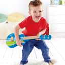 Hape Kids Wooden Toy Ukulele | 21 Inch Wooden Ukulele Musical Instrument with Vibrant Sound and Tunable Nylon Strings for Children, Blue, L: 21.9, W: 8.1, H: 3 inch