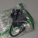 3 Prong Female Coiled Spiral Power Cable,3 Prong AC Power Cord Cable 2.5m/8FT 18AWG Connector Plug Wire,Suitable for TV, Computer, Printer, Radio, Monitor Laptop, etc (Black Straight)