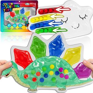 2 x 2-Pack Color Sorting Sensory Toys Perfect for Fine Motor Skills Toys for 3 4 5 Years Old Toddler Montessori Travel Toys Sensory Toy for Toddler Preschool Gift for Calm Down Color